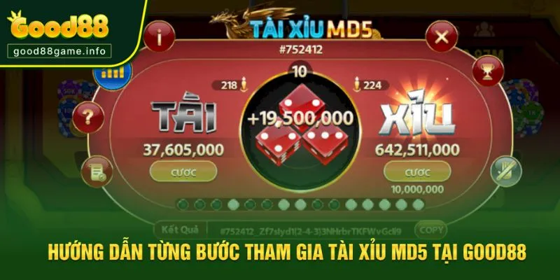 Hướng dẫn từng bước tham gia tài xỉu MD5 tại Good88 Hướng dẫn từng bước tham gia tài xỉu MD5 tại Good88